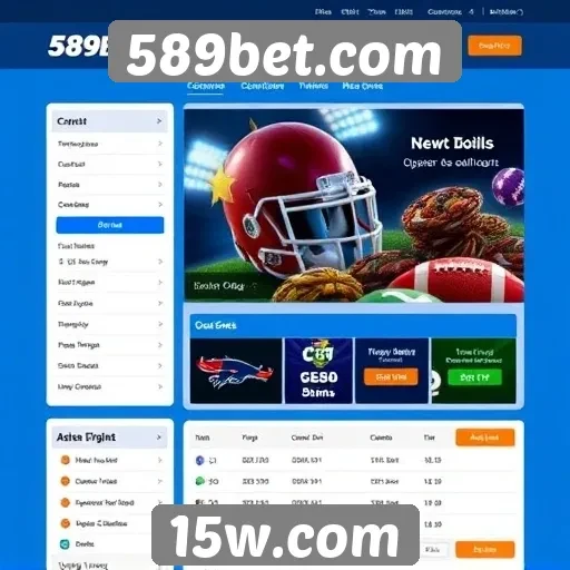 Navegação e usabilidade do site 589bet.com
